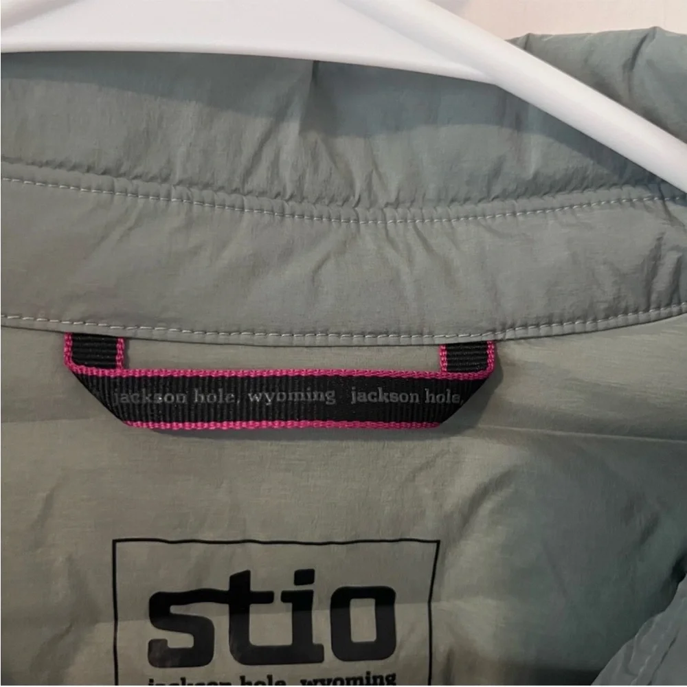 Stio Skillet Snap Insulated Stretch Down Jacket in Sage Green - Picture 5 of 12